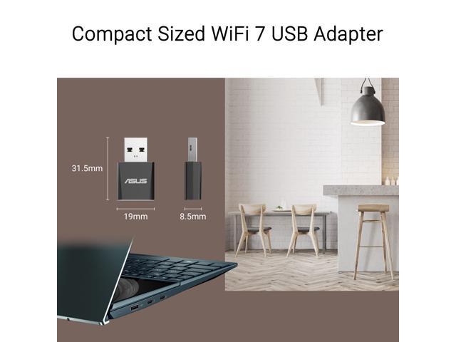 ASUS - USB-BE92 Nano Tri-Band Wi-Fi 7 USB Network Adapter - Black - image 9