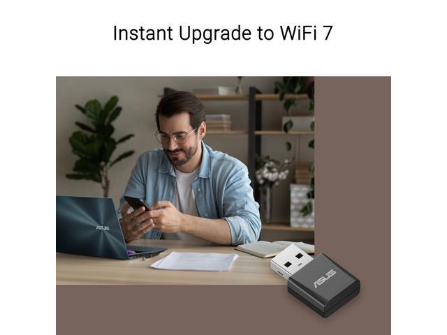 ASUS - USB-BE92 Nano Tri-Band Wi-Fi 7 USB Network Adapter - Black - image 7