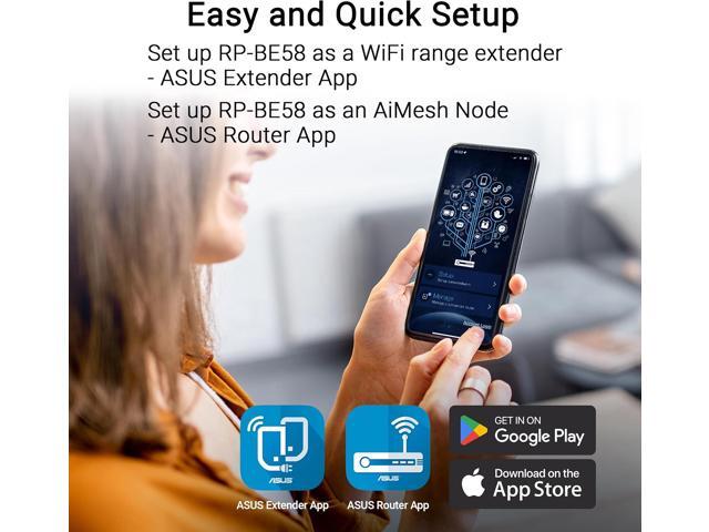 ASUS - RP-BE58 BE3600 Dual-Band Wi-Fi 7 AiMesh Range Extender - White - image 7
