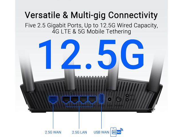 ASUS - RT-BE82U BE6500 Dual-Band Wi-Fi 7 Router - Black - image 8