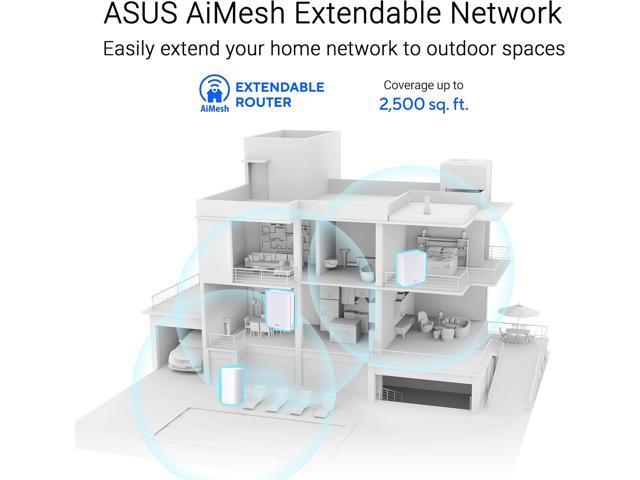 ASUS - ZenWiFi BD5 BE5000 Dual-Band Wi-Fi 7 Outdoor Router (1-pack) - White - image 5