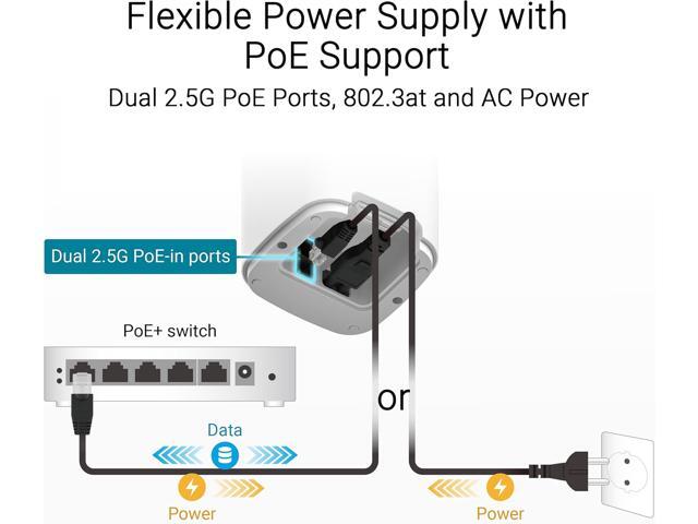 ASUS - ZenWiFi BD5 BE5000 Dual-Band Wi-Fi 7 Outdoor Router (1-pack) - White - image 8
