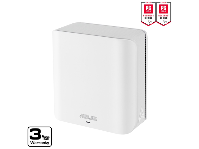 ASUS ZenWiFi BD5 Outdoor Dual-band WiFi 7 Mesh, 3600 Mbps, 2450 sq. ft. (1pk), Dual 2.5G Ports, IP65, PoE Powered, Wall and Pole Mount, VPNs
