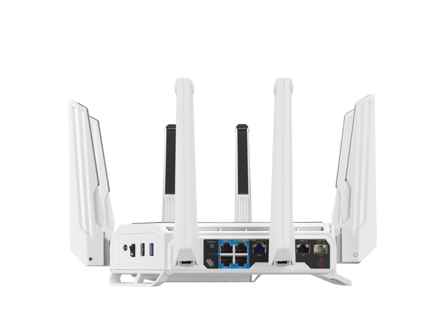 ASUS - ROG Rapture GT-BE19000AI Tri-Band Wi-Fi 7 Gaming Router - White - image 10