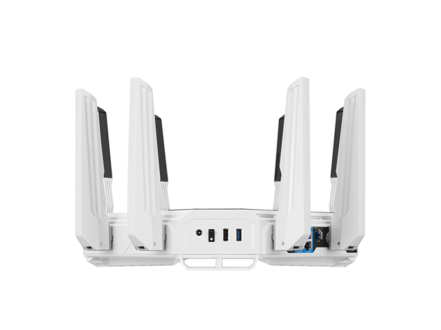ASUS - ROG Rapture GT-BE19000AI Tri-Band Wi-Fi 7 Gaming Router - White - image 11