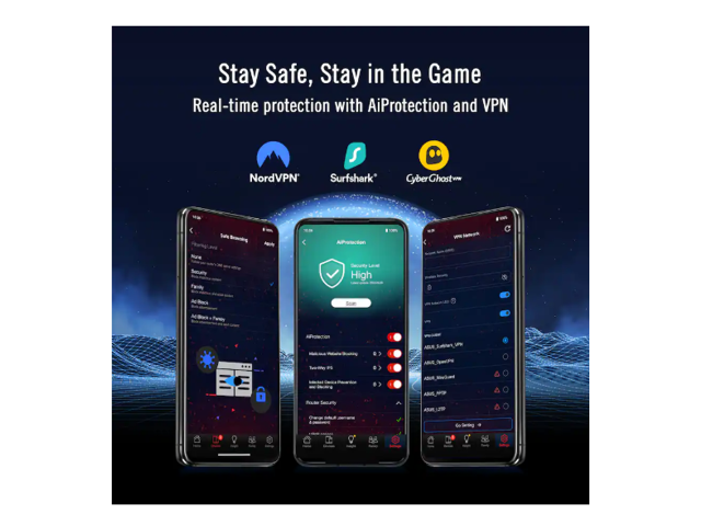 ASUS - ROG Rapture GT-BE19000AI Tri-Band Wi-Fi 7 Gaming Router - White - image 8