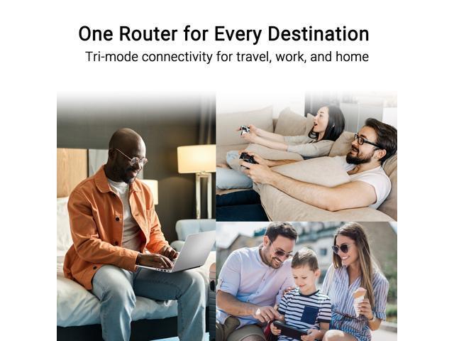 ASUS - RT-BE58 Go BE3600 Dual-Band Wi-Fi 7 Travel Router - White - image 6