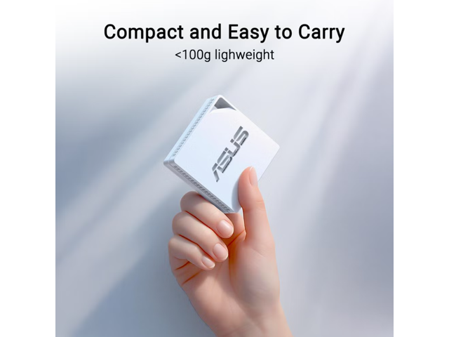ASUS RT-AX50 Go Dual-band WiFi 6 Portable Travel Router, 1500 Mbps, 4G/5G Tethering, Public WiFi (WISP) Mode, VPNs, RV/Cruise/Mobile, USB-C Power...