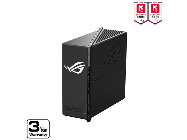 ASUS ROG Strix GS-BE12000 WiFi 7 Tri-band Router, 12000 Mbps, 20G wired capacity, 3,000 sq. ft. Coverage, 2.0GHz Quad-core CPU, Game Acceleration,...