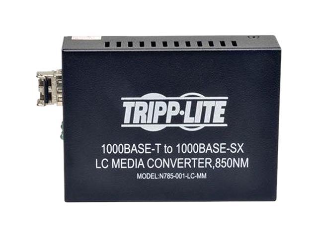 Tripp Lite LC Multimode Media Converter, 10/100/1000, 550M, 850nm (N785-001-LC-MM)