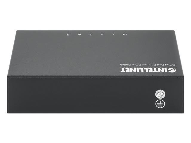 Intellinet 5-Port Fast Ethernet Office Switch, Desktop Size, Metal, IEEE 802.3az (Energy Efficient Ethernet)