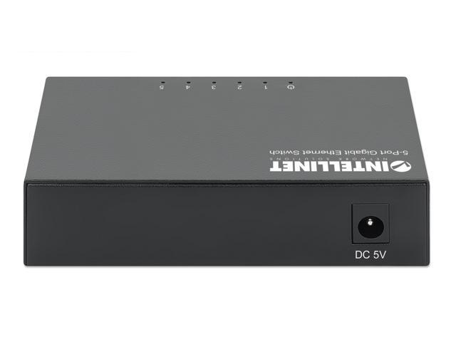 Intellinet 5-Port Gigabit Ethernet Switch, Desktop Size, Metal Housing, IEEE 802.3az (Energy Efficient Ethernet)