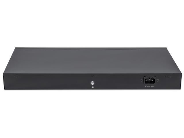 Intellinet 24-Port Gigabit Ethernet Switch with 2 SFP Ports, 24 x 10/100/1000 Mbps RJ45 Ports + 2 x SFP, IEEE 802.3az (Energy Efficient Ethernet),...