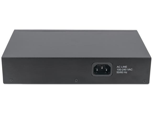 Intellinet 16-Port Gigabit Ethernet Switch, 16-Port RJ45 10/100/1000 Mbps, IEEE 802.3az Energy Efficient Ethernet, Desktop, 10' and 19' Rackmount