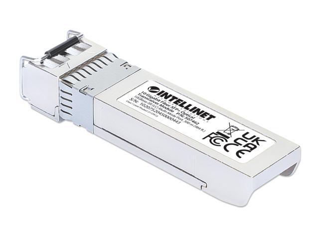 Intellinet 10 Gigabit Fiber SFP+ Optical Transceiver Module, 10GBase-SR (LC) Multi-Mode Port, 300 m (984 ft.)
