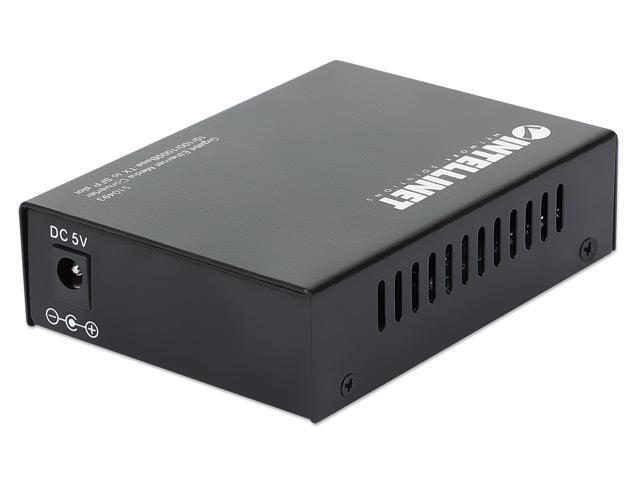 Intellinet Gigabit Ethernet to SFP Media Converter, 10/100/1000Base-TX to SFP slot