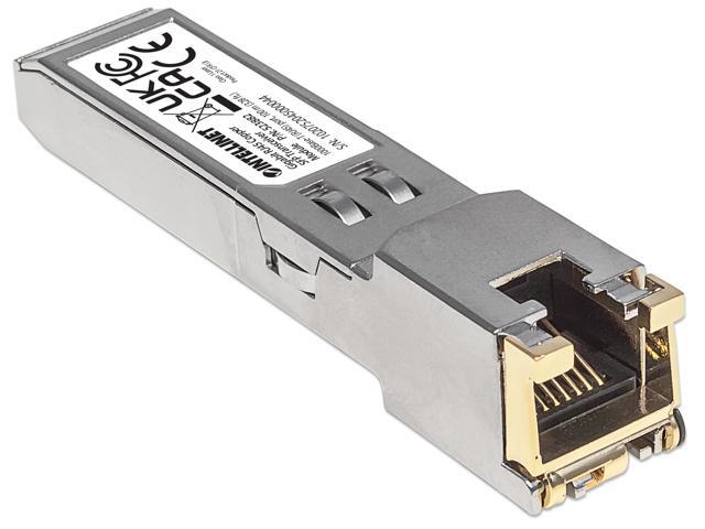 Intellinet Gigabit RJ45 Copper SFP Transceiver Module, 1000Base-T (RJ45) port, 100 m (328 ft.)