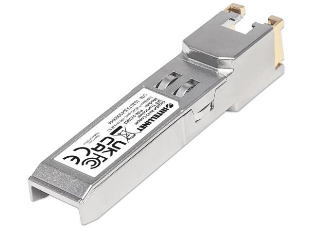 Intellinet Gigabit RJ45 Copper SFP Transceiver Module, 1000Base-T (RJ45) port, 100 m (328 ft.)