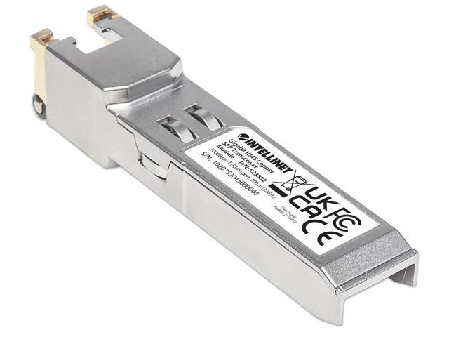 Intellinet Gigabit RJ45 Copper SFP Transceiver Module, 1000Base-T (RJ45) port, 100 m (328 ft.)