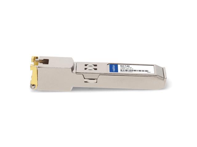 Cisco GLC-T Compatible TAA 10/100/1000Base-TX SFP Transceiver (Copper, 100m, RJ-45)