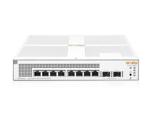 HPE Networking Instant On Switch 8p Gigabit CL4 PoE 2p SFP 124W 1930 (JL681A#ABA)