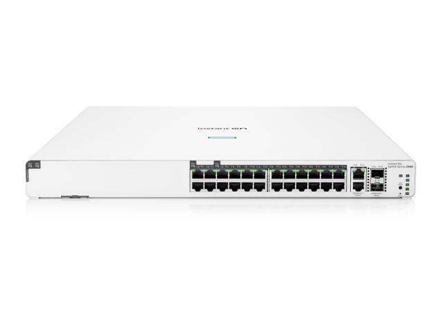 HPE Networking Instant On Switch 20p Gigabit CL4 4p Gigabit CL6 PoE 2p 10GBT 2p SFP+ 370W 1960 (JL807A#ABA)