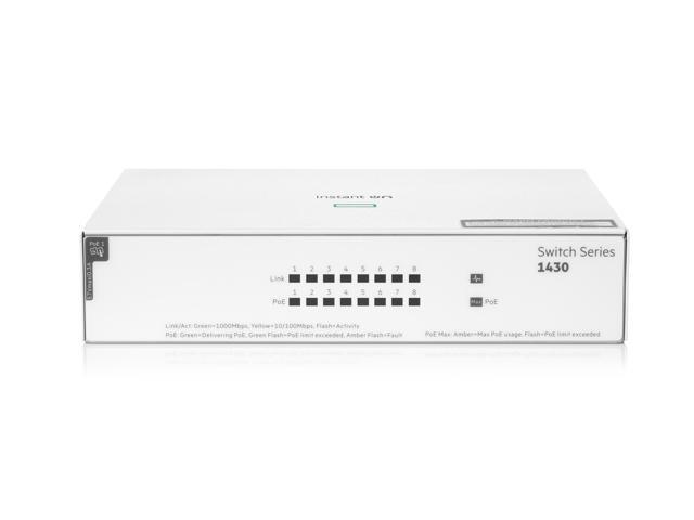 HPE Networking Instant On Switch 8p Gigabit CL4 PoE 64W 1430 (R8R46A#ABA)