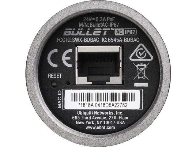 Ubiquiti Bullet Wireless Access Point - 460 Mbit/s BulletAC-IP67-US