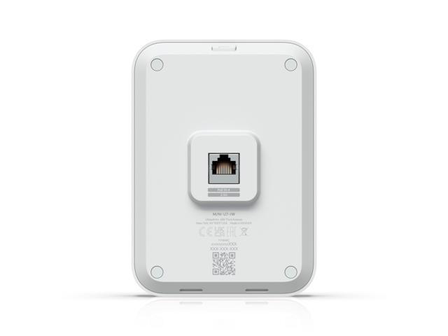 Ubiquiti U7 In-Wall, Wall-Mounted Wi-Fi 7 Access Point with 4 Spatial Streams and Integrated 2.5 GbE PoE Switch (U7-IW)
