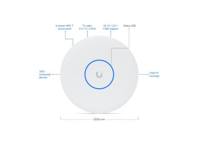 Ubiquiti U7 Pro XG Wi-Fi 7 Access Point (White) - image 2