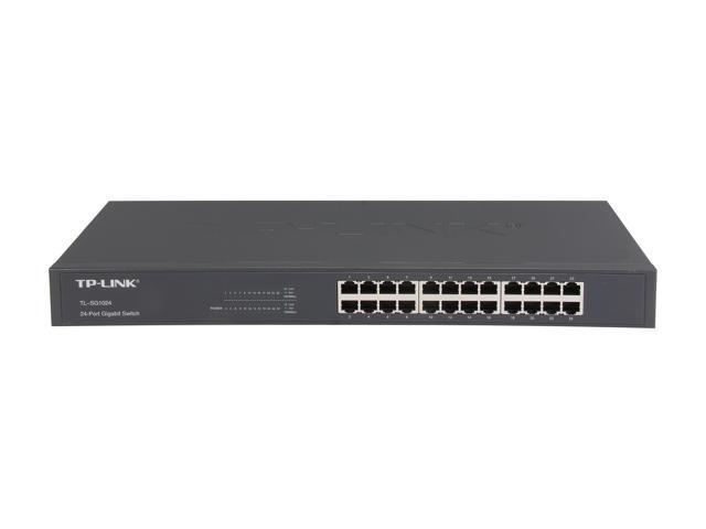 TP-Link 24 Port Gigabit Ethernet Switch Plug and Play Sturdy Metal w/Shielded Ports Rackmount Fanless Limited Lifetime Protection ...