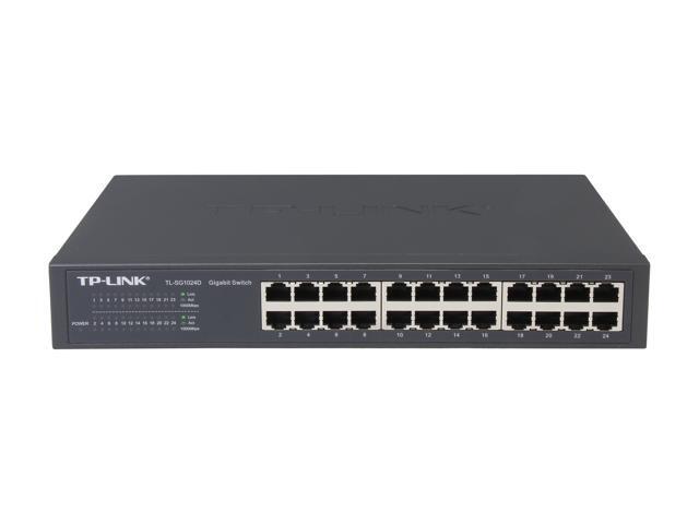 TP-Link - 24-Port 10/100/1000 Mbps Gigabit Ethernet Switch - Gray - image 3