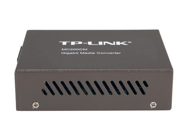 TP-Link Gigabit SFP to RJ45 Fiber Media Converter, Fiber to Ethernet Converter 10/100/1000Mbps RJ45 Port to 1000Base-SX Multi-Mode Fiber (MC200CM)...