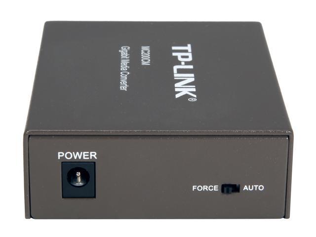 TP-Link Gigabit SFP to RJ45 Fiber Media Converter, Fiber to Ethernet Converter 10/100/1000Mbps RJ45 Port to 1000Base-SX Multi-Mode Fiber (MC200CM)...