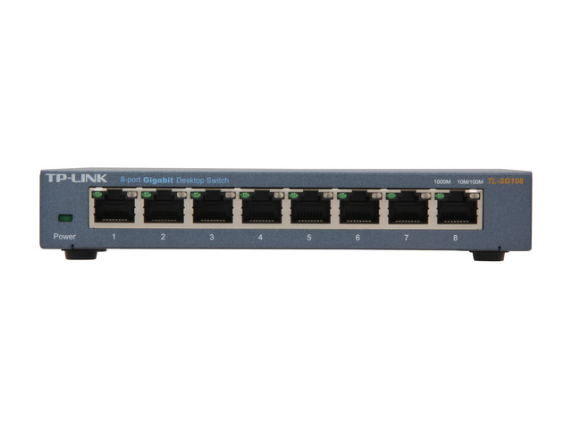 TP-Link 8 Port Gigabit Ethernet Network Switch Ethernet Splitter Sturdy Metal w/ Shielded Ports Plug-and-Play Traffic Optimization ...