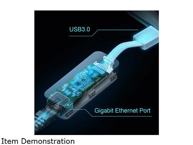 TP-Link USB to Ethernet Adapter, Foldable USB 3.0 to 10/100/1000 Gigabit Ethernet LAN Network Adapter, Support Windows 10/8.1/8/7/Vista/XP for...