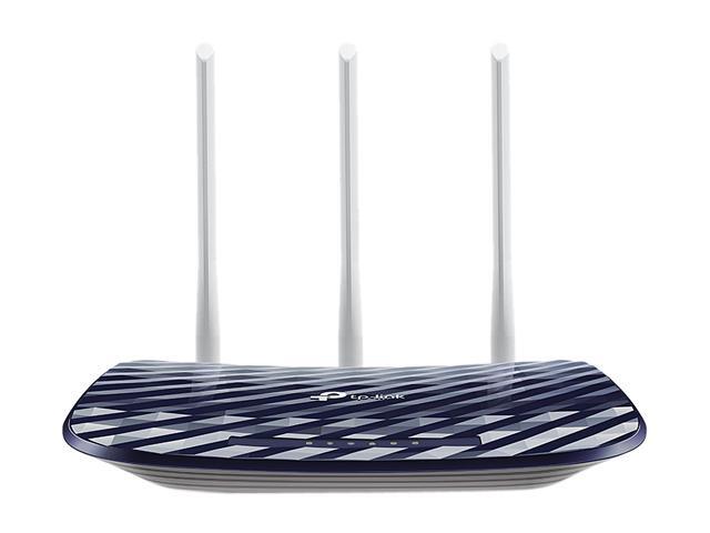 TP-LINK Archer C20 AC750 Wireless Dual Band Router, 2.4GHz 300Mbps + 5GHz 433Mbps, 3 External Antennas