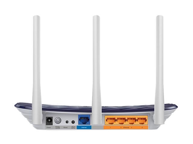 TP-LINK Archer C20 AC750 Wireless Dual Band Router, 2.4GHz 300Mbps + 5GHz 433Mbps, 3 External Antennas