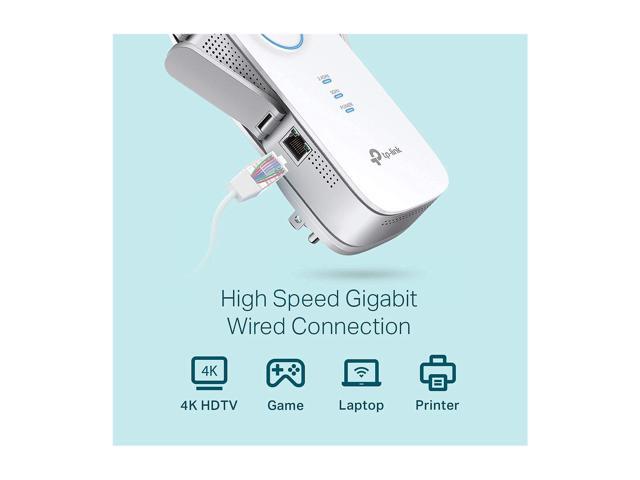 TP-Link AC2600 WiFi Extender(RE650), Up to 2600Mbps, Dual Band WiFi Range Extender, Gigabit port, Internet Booster, Repeater, Access Point, 4x4...