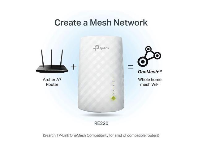 TP-Link RE220 AC750 Dual Band WiFi Range Extender, WPS, 3 Internal Antenna, Wall Plug - image 4