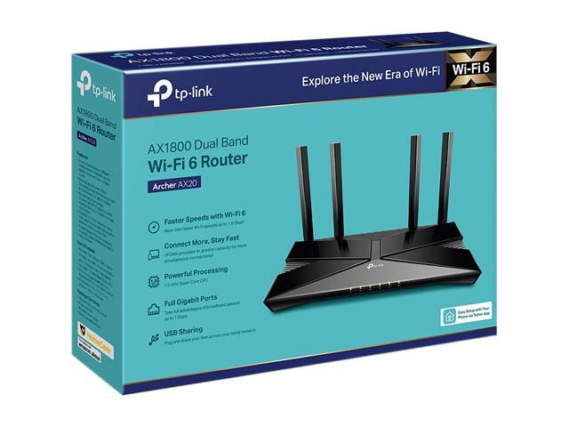 TP-Link - Archer AX20 AX1800 Dual-Band Wi-Fi 6 Router - Black - image 7