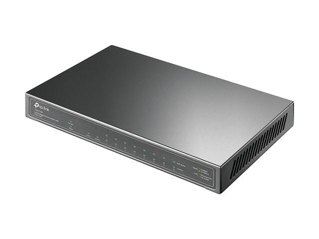TP-Link 8 Port Gigabit PoE Switch 8 PoE+ Ports @63W, w/ 1 Gigabit Port and 1 SFP Slot Desktop Plug & Play Support QoS and IGMP (TL-SG1210P)