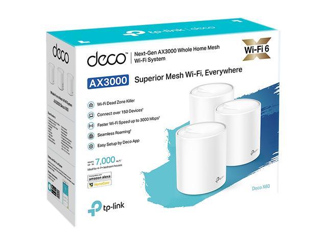 TP-Link - Deco AX3000 (3-pack) Dual-Band Whole Home Mesh Wi-Fi 6 System, Supports Gigabit Speeds - White - image 7