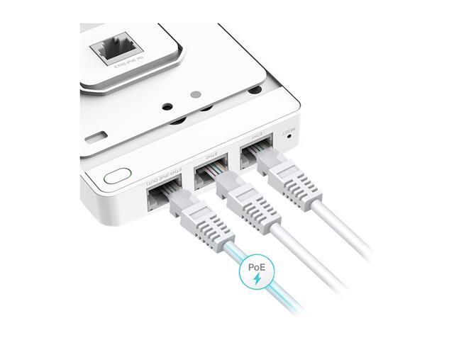 TP-Link EAP235-Wall Omada AC1200 in-Wall Wireless Gigabit Access Point MU-MIMO & Beamforming PoE Powered Quick Installation SDN...