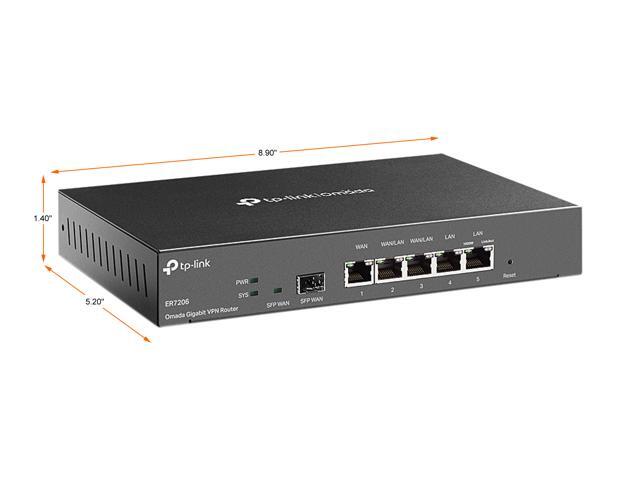 TP-Link ER7206 (TL-ER7206) Multi-WAN High-Performance Wired VPN Router Increased Network Capacity SPI Firewall Omada SDN Integrated Load...
