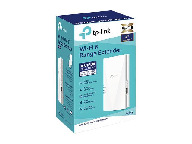 TP-Link AX1500 WiFi Extender Internet Booster(RE500X), WiFi 6 Range Extender Covers up to 1500 sq. ft and 25 Devices, Dual Band up to 1.5Gbps Speed,...