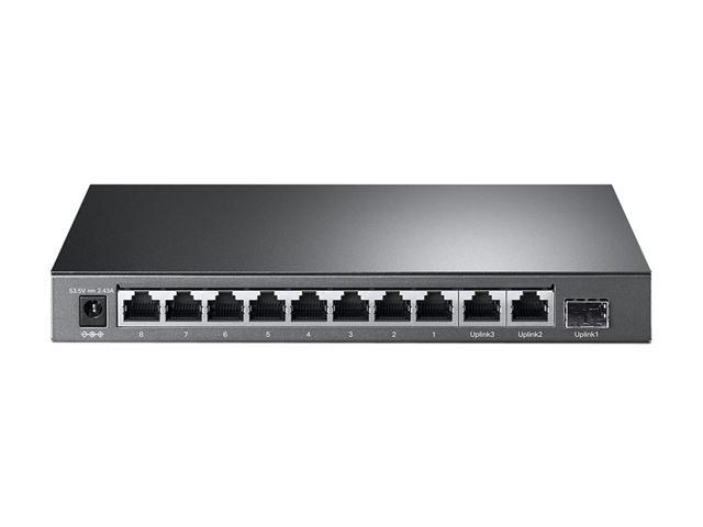 TP-Link TL-SG1210MP 8 Port Gigabit PoE Switch 8 PoE+ Ports @123W, w/ 2 Uplink Gigabit Ports + 1 Combo SFP Slot Plug & Play Extend, Priority...