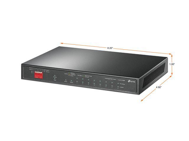 TP-Link TL-SG1210MP 8 Port Gigabit PoE Switch 8 PoE+ Ports @123W, w/ 2 Uplink Gigabit Ports + 1 Combo SFP Slot Plug & Play Extend, Priority...