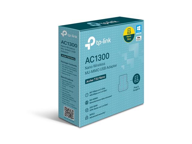 TP-Link AC1300 Nano Wireless MU-MIMO USB Adapter (Archer T3U Nano)
