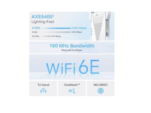TP-Link RE815X AX5400 Tri-Band Mesh Wi-Fi 6 Range Extender - image 3